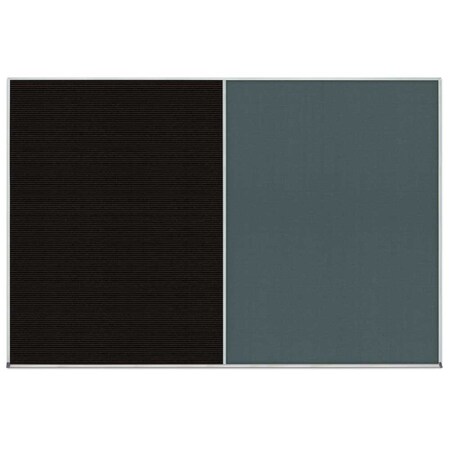 United Visual Products Enclosed Corkboard, 1 Door, 18"x24", 4" Fra UV3407-BRONZE-COBACC